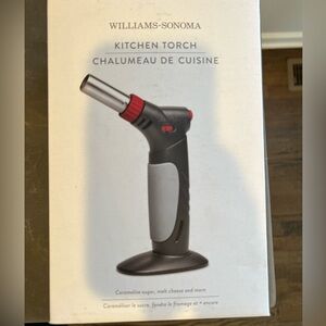 Williams Sonoma Gray and Red Culinary Torch - NWT